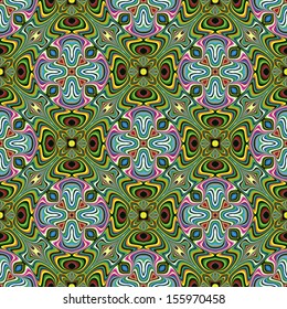 Modern fashion textile pattern from South Asia, seamless in vivid and bright colors