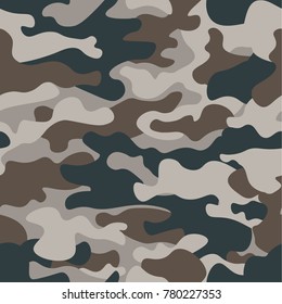 Premium Vector  Camouflage pattern. fashion design for masking, military  style. green, brown, black, olive colors background. vector illustration.