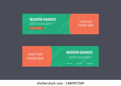 Modern fashionable banner. Vector, eps 10 template.