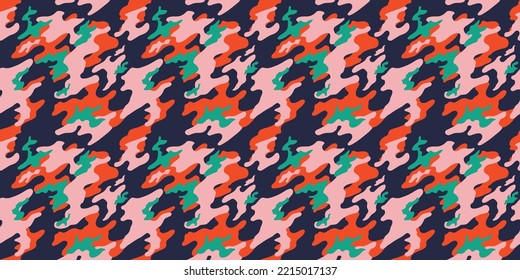 Modern fashionable camouflage pattern, vector illustration, print .Seamless vector wallpaper