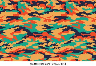 Modern fashionable camouflage pattern, vector illustration, print .Seamless vector wallpaper
