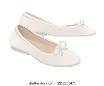 Zapatos femeninos modernos de moda con glamour de tacón bajo ilustración vectorial de calzado aislado en fondo blanco