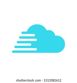 Modern fast cloud logo design vector for business company