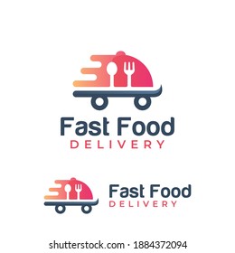 modern fast food delivery logo design 