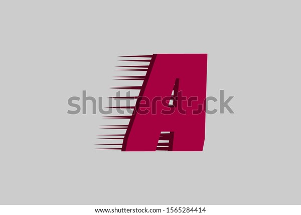 modern fast letters. vector logo. delivery business.\
alphabet. letter A