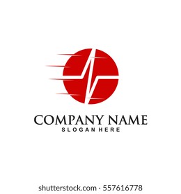 modern Fast medical logo vector