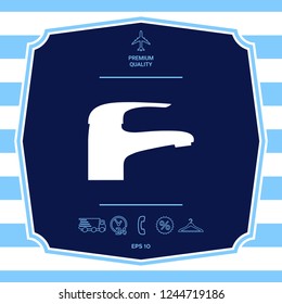Modern Faucet icon. Graphic elements for your design