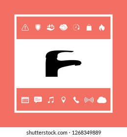 Modern Faucet icon. Graphic elements for your design