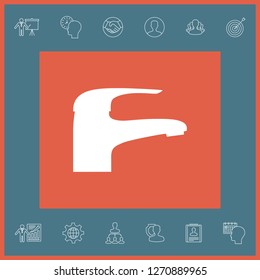 Modern Faucet icon. Graphic elements for your design