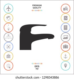 Modern Faucet icon. Graphic elements for your design
