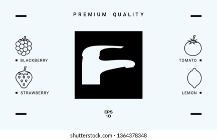 Modern Faucet icon. Graphic elements for your design