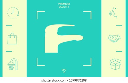 Modern Faucet icon. Graphic elements for your design