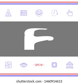 Modern Faucet icon. Graphic elements for your design