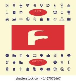 Modern Faucet icon. Graphic elements for your design