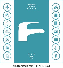 Modern Faucet icon. Graphic elements for your design