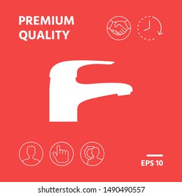 Modern Faucet icon. Graphic elements for your design