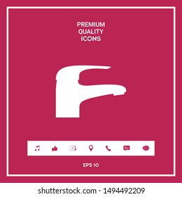 Modern Faucet icon. Graphic elements for your design