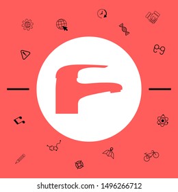 Modern Faucet icon. Graphic elements for your design