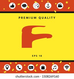 Modern Faucet icon. Graphic elements for your design