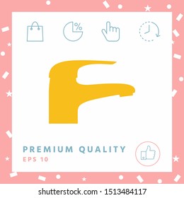 Modern Faucet icon. Graphic elements for your design