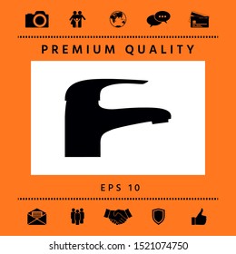 Modern Faucet icon. Graphic elements for your design