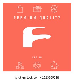 Modern Faucet icon. Graphic elements for your design