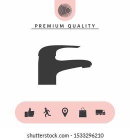 Modern Faucet icon. Graphic elements for your design