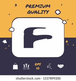 Modern Faucet icon. Graphic elements for your design