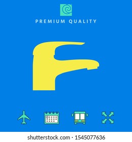 Modern Faucet icon. Graphic elements for your design