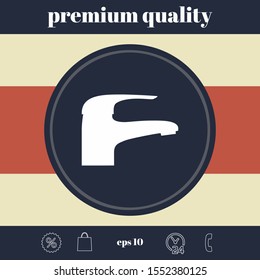 Modern Faucet icon. Graphic elements for your design