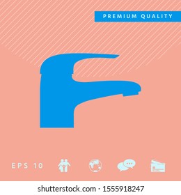 Modern Faucet icon. Graphic elements for your design