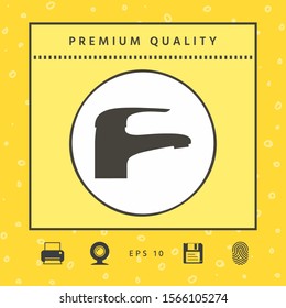 Modern Faucet icon. Graphic elements for your design