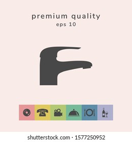 Modern Faucet icon. Graphic elements for your design
