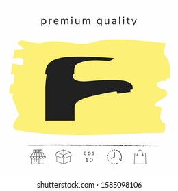 Modern Faucet icon. Graphic elements for your design
