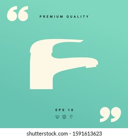 Modern Faucet icon. Graphic elements for your design