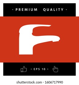 Modern Faucet icon. Graphic elements for your design