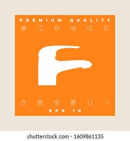 Modern Faucet icon. Graphic elements for your design