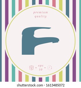 Modern Faucet icon. Graphic elements for your design
