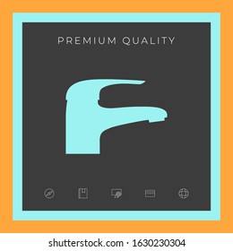 Modern Faucet icon. Graphic elements for your design