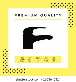 Modern Faucet icon. Graphic elements for your design