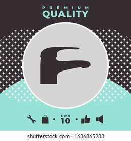 Modern Faucet icon. Graphic elements for your design
