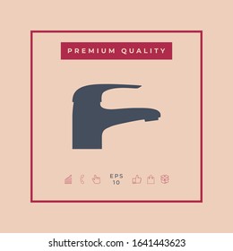 Modern Faucet icon. Graphic elements for your design
