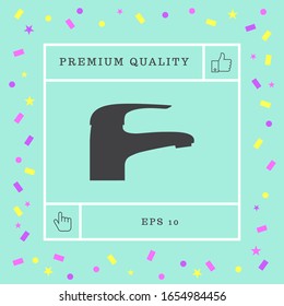 Modern Faucet icon. Graphic elements for your design