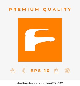 Icono de Faucet moderno. Elementos gráficos para el diseño