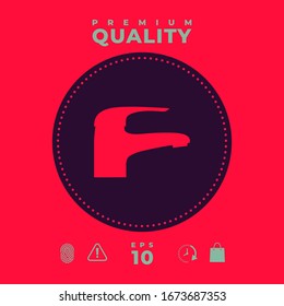 Modern Faucet icon. Graphic elements for your design