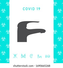Icono de Faucet moderno. Elementos gráficos para el diseño