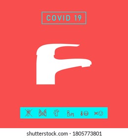 Modern Faucet icon. Graphic elements for your design
