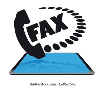 Modern fax icon
