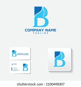 Modern feminine logo Vector template 