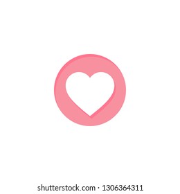 modern feminine pink heart logo with colorful and elegant look for health
